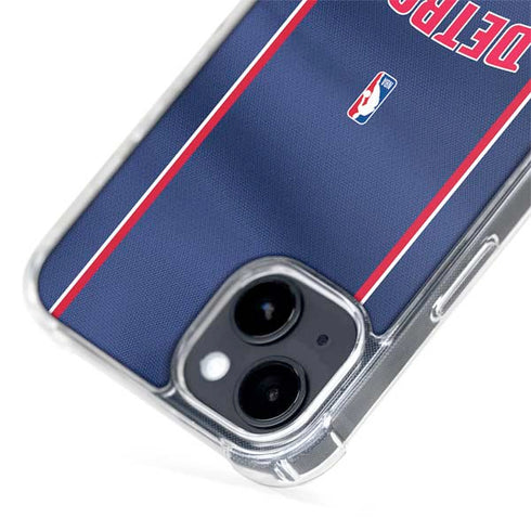 NBA Detroit Pistons Jersey iPhone 15 MagSafe Case
